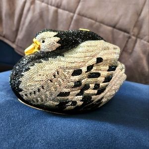 Judith Leiber Swarovski Crystal duck Clutch